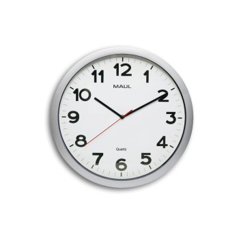 Maul Horloge murale MAULstep Ø 40 cm, Argenté Maul Horloge murale MAULstep Ø 40 cm, Argenté