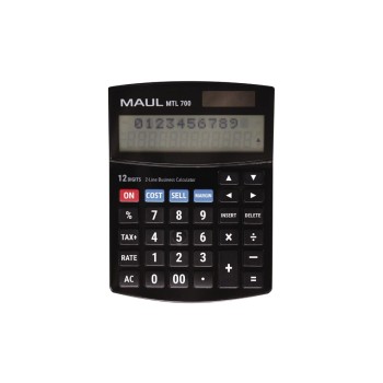 Maul Calculatrice de bureau MTL 700 12 chiffres, noir Maul Calculatrice de bureau MTL 700 12 chiffres, noir