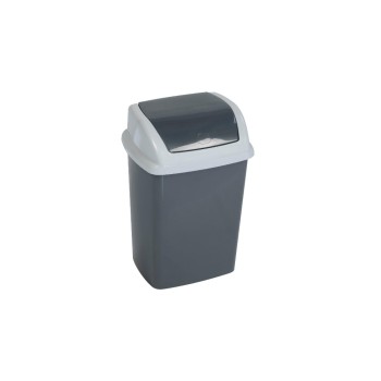 Maul Abfalleimer Swing 5 L, Dunkelgrau, 5 L, Schwingdeckel, Kunststoff, dunkelgrau