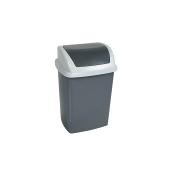 Maul Abfalleimer Swing 10 L, Dunkelgrau, 10 L, Schwingdeckel, dunkelgrau