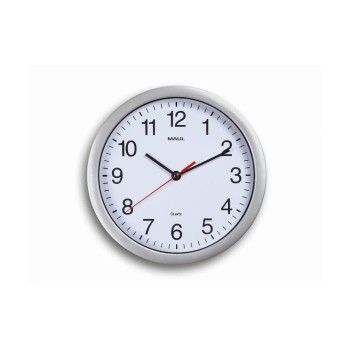 Maul Horloge murale Maulrun Ø 25 cm Argenté/Blanc Maul Horloge murale Maulrun Ø 25 cm Argenté/Blanc