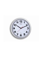 MAUL Wanduhr MAULstep 30RC silver, 35 x 35 x 4.5 cm