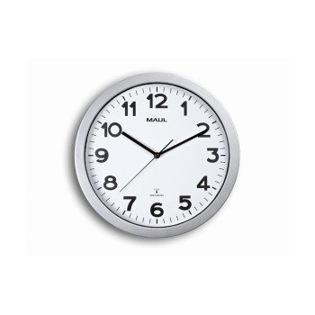 Maul Horloge murale MAULstep Ø 35 cm Argenté/Blanc Maul Horloge murale MAULstep Ø 35 cm Argenté/Blanc