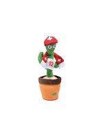 Max Bersinger Cactus fan Suisse 32 cm peluche, danse, chant de fan,