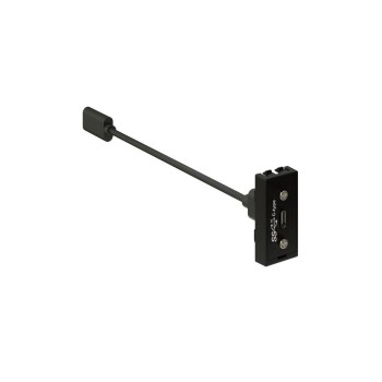 max connect Adaptateur USB 45 x 22,5 mm, 1x USB-C 3.1 Data, anthracite max connect Adaptateur USB 45 x 22,5 mm, 1x USB-C 3.1 Data, anthracite