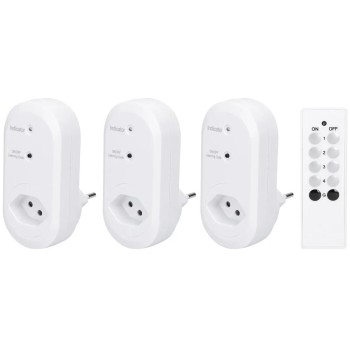 POWER Remote Funkset, 3 Zwischenstecker, 1 Sender, Reichweite 30m