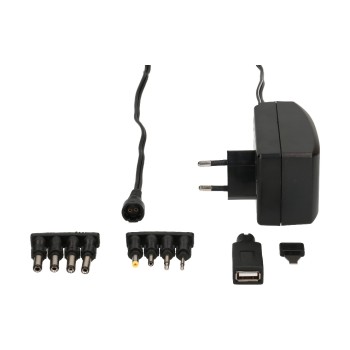 Max Hauri Universal Steckernetzteil, 3-12 VDC, 27W, 2250mA Max Hauri Universal Steckernetzteil, 3-12 VDC, 27W, 2250mA