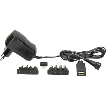 Max Hauri Universal Steckernetzteil, 3-12 VDC, 10W, 600mA Max Hauri Universal Steckernetzteil, 3-12 VDC, 10W, 600mA