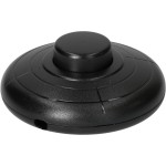 Max Hauri Interrupteur à pédale 1 pôle 70 mm, Noir