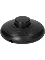 Max Hauri Interrupteur à pédale 1 pôle 70 mm, Noir