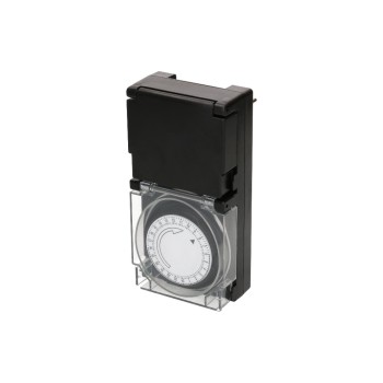 Max Hauri Zeitschaltuhr IP55 24h, analog, black  Max Hauri Zeitschaltuhr IP55 24h, analog, black