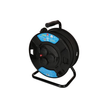 Max Hauri Enrouleur de câble maxREEL 50 m, 3x T13, IP55, noir