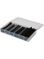 Max Hauri Gaine thermorétractable Boîte d'assortiment 71 pièces, Noir