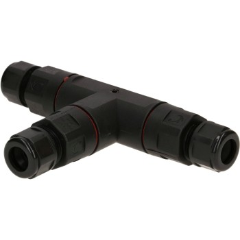 Max Hauri cableverbinder T IP68, black , 3-polig, 16A/250V