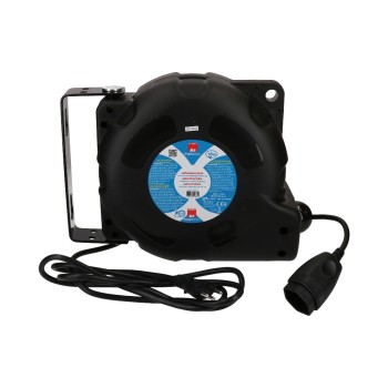 Max Hauri Bobine de câble 10 m, noir