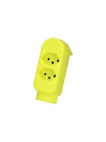 Abzweigstecker ADAPT 2xT13 Fl-yellow, drehbar BS