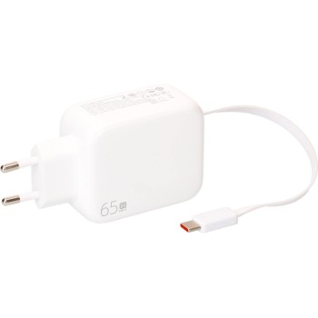 USB Schnellladeadapter GaN 1x USB-C cable, 1x USB-C PD/QC 65W ws