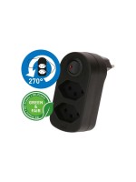 Max Hauri Connecteur multiple ADAPT 2x type 13 interrupteur rotatif Green+Fair