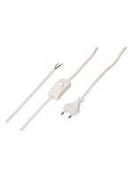 Max Hauri Câbles d’alimentation Câble d'alimentation TDLF H03 VVH2-F2 x 0,75 Interrupteur de 2 m