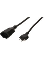 Max Hauri Rallonge EXTEND H05 VV-F 3G1,5, type 12/type 13, 3 m, noire