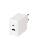 Max Hauri adaptateur de charge rapide USB 1x USB-C PD 1x USB-A 45W blanc