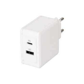 Max Hauri adaptateur de charge rapide USB 1x USB-C PD 1x USB-A 45W blanc Max Hauri adaptateur de charge rapide USB 1x USB-C PD 1x USB-A 45W blanc