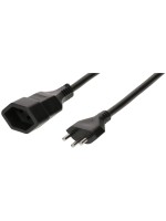 Max Hauri Rallonge TD H05 VV-F3G1.5 5m noir type 12 / type 13 H05 VV-F3G1.5, 5 m, noir