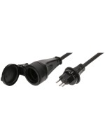 Max Hauri Rallonge GDV EXTEND IP55, H07RN-F 3G1,5, type 13/type 13, 3 m, noir