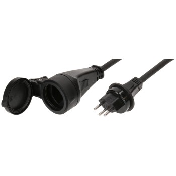 Max Hauri Rallonge GDV EXTEND IP55, H07RN-F 3G1,5, type 13/type 13, 3 m, noir Max Hauri Rallonge GDV EXTEND IP55, H07RN-F 3G1,5, type 13/type 13, 3 m, noir