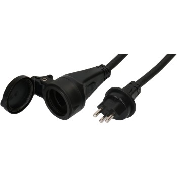 Max Hauri Rallonge EXTEND IP55, H07RN-F 3G2,5, type 23/type 23, 5 m, noir Max Hauri Rallonge EXTEND IP55, H07RN-F 3G2,5, type 23/type 23, 5 m, noir