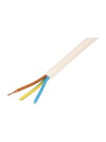 Max Hauri câble TD H05 VV-F3G1.5 5m blanc 5 m, blanc