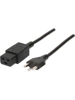 Max Hauri Cordon d'alimentation WIRE H05 VV-F 3G1,5, type 23/C19, 3 m, noir