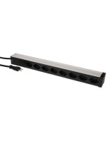 Max Hauri PDU 19 pouce 8x type 13 90° noir 1U 19 pouces, 90°, noir, 1U