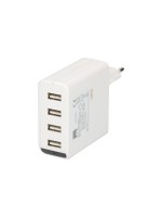 Max Hauri adaptateur de charge USB 4x USB-A 24W indicateur LED blanc