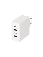 Max Hauri adaptateur de charge rapide USB 2x USB-C PD 2x USB-A 65W blanc