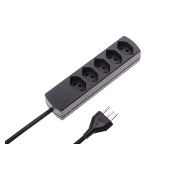 Max Hauri Steckdosenleiste Safety-Line, 5xT23, black, ohne Schalter Max Hauri Steckdosenleiste Safety-Line, 5xT23, black, ohne Schalter
