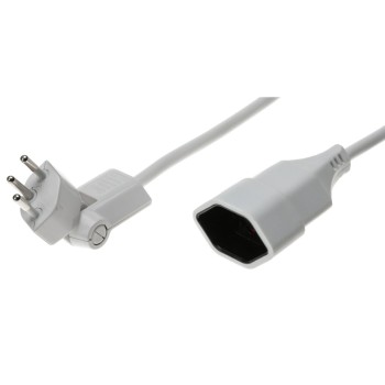 Max Hauri Verlängerungskabel 3 m weiss, Clip-Clap-Stecker angespritzt, Kinderschutz