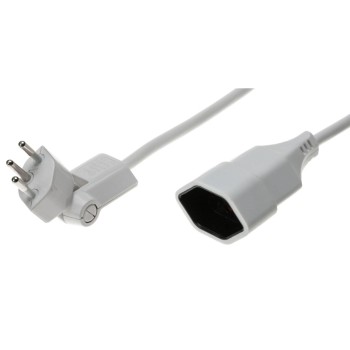 Max Hauri Verlängerungskabel 5 m weiss, Clip-Clap-Stecker angespritzt, Kinderschutz