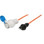 maxCAMP Câble adaptateur 1.5 m, CEE16/3 - T13, Bleu