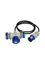 maxCAMP Câble de prolongation H07RN-F3G1.5, 2 x CEE16-3 TYP 23, 1.5 m