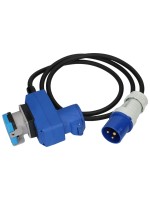 maxCAMP Câble de prolongation H07RN-F3G1.5, 2 x CEE16-3 TYP 23, 1.5 m