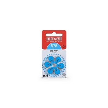 Maxell  Button cell  PR44 6er Blister, Hörgerätebatterie 675