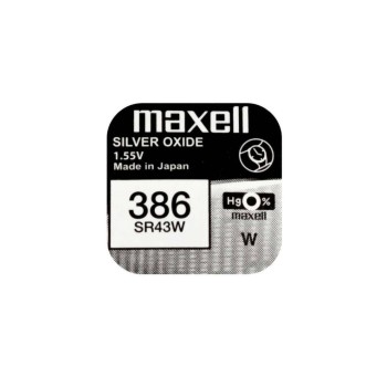 Maxell  Button cell  SR43W 10er, vergl. V386