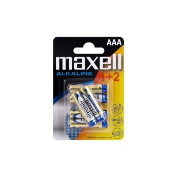 Maxell Batterie AAA 4+2 (6er), vergl. LR03, Blister