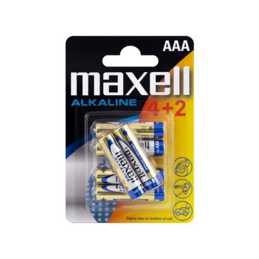 Maxell Europe LTD. Pile AAA 4+2 pièces