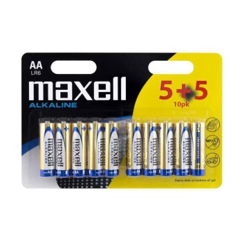 Maxell Batterie AA 5+5 (10er), vergl. LR6, Blister