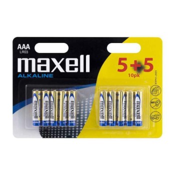 Maxell Batterie AAA 5+5 (10er), vergl. LR03, Blister
