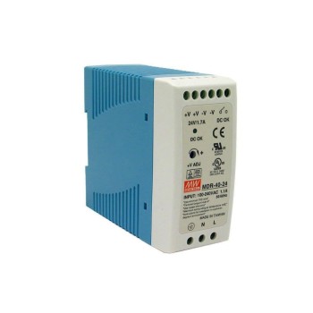Mean Well DIN Rail Netzgerät, MDR-40-24, 24V - 1.7A - 40.8W Mean Well DIN Rail Netzgerät, MDR-40-24, 24V - 1.7A - 40.8W