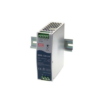 Mean Well DIN Rail Netzgerät, SDR-120-24, 24V - 5A - 120W Mean Well DIN Rail Netzgerät, SDR-120-24, 24V - 5A - 120W