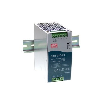 Mean Well DIN Rail Netzgerät, SDR-240-24, 24V - 10A - 240W Mean Well DIN Rail Netzgerät, SDR-240-24, 24V - 10A - 240W